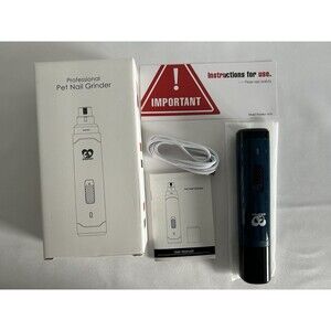 CASFUY  Professional Pet Nail Grinder 2 Speed USB Rechargeable Cordless Dogs